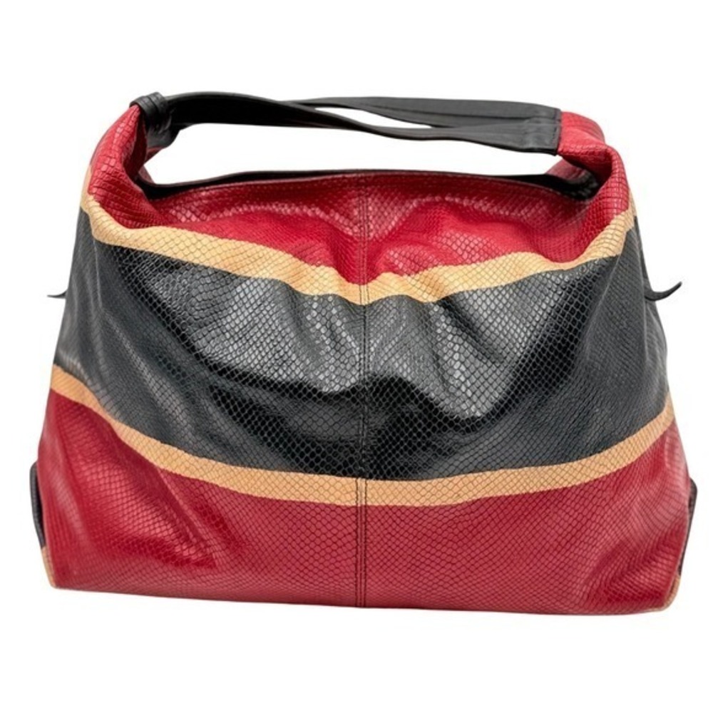 Furla Genuine Leather Python Embossed Hobo Should… - image 2